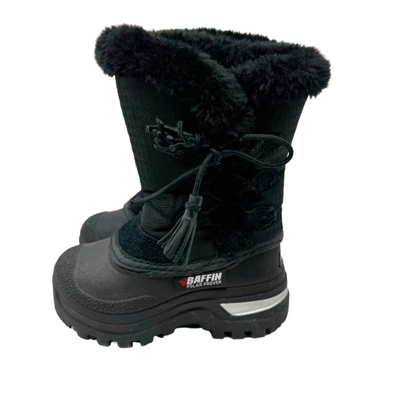 Baffin 40 Degrees Candy Snow Boots Black Girls Size 6 - Picture 3 of 7